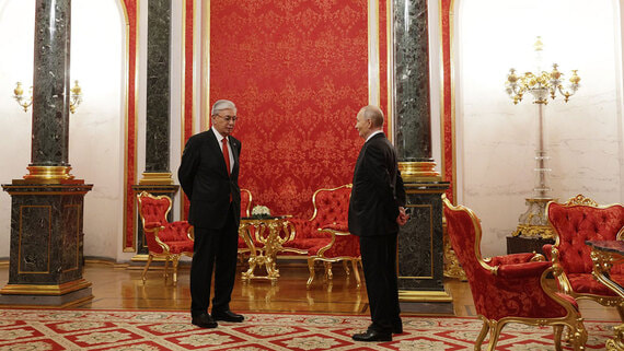 О чем говорили Путин и Токаев в Кремле