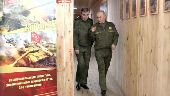 О чем Путин говорил военным на командном пункте группировки Запад