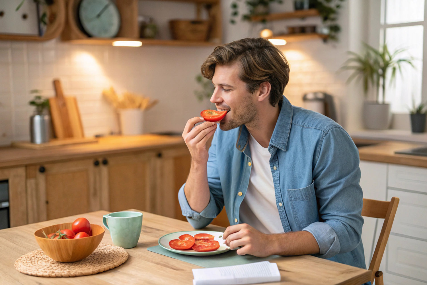 Содержащийся в томатах ликопин  – мощный антиоксидант, который поддерживает функционирование сосудистой и репродуктивной систем