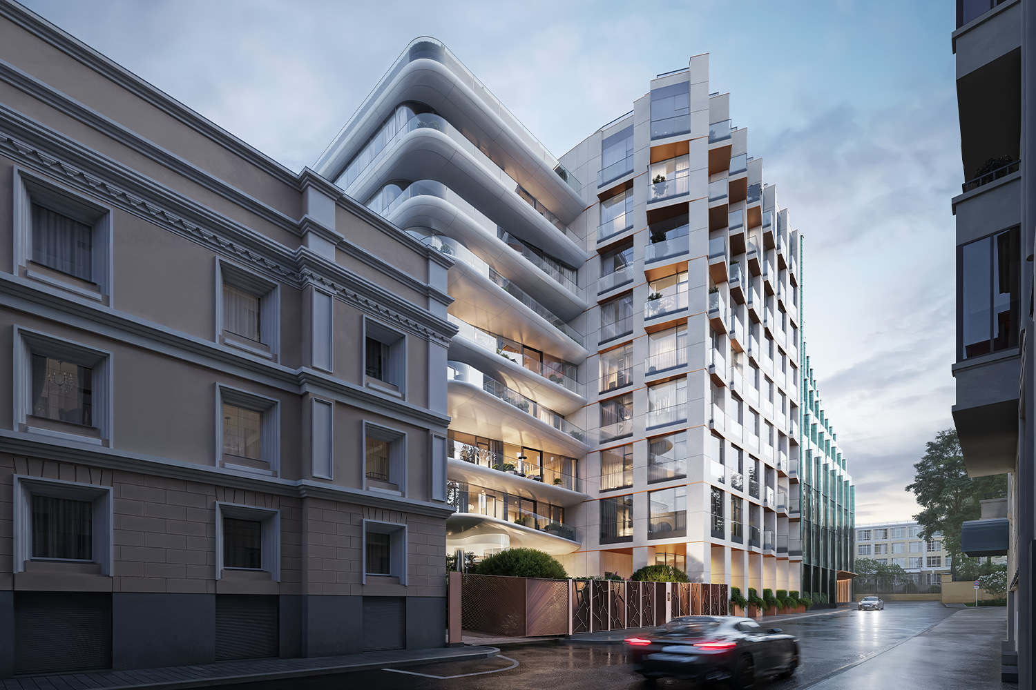 Три фасада и оранжерея: новый дом Sminex на Патриарших прудах