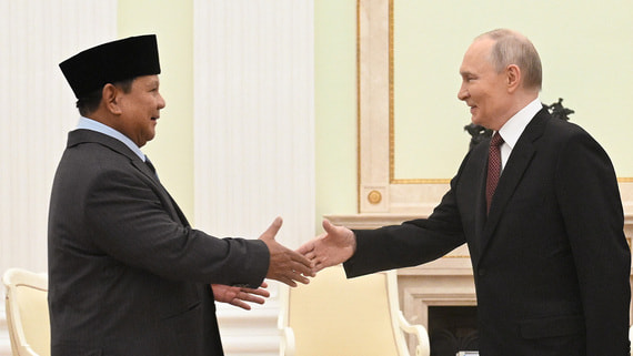 Путин проведет встречу с президентом Индонезии 13 апреля