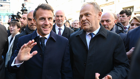 Макрон рассказал об обсуждениях совместных с Польшей военных учений