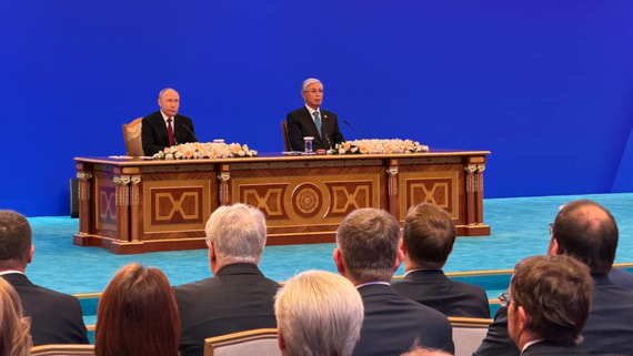 Путину и Токаеву показали видео о подаренных Астане амурских тиграх