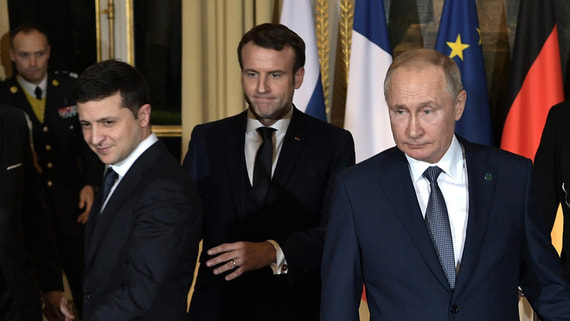 Песков рассказал о споре Зеленского с Путиным на встрече в Париже в 2019 году
